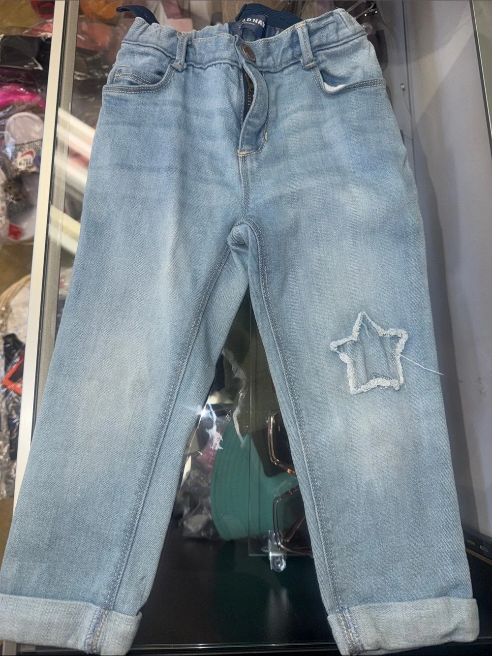 Old Navy Light Blue Kids Jeans with Star Patch